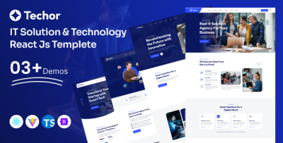 Techor- IT Solution & Technology React Js Templete
