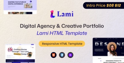 Lami – Digital Agency HTML Template