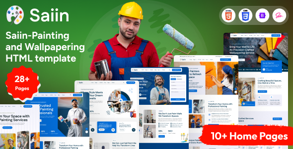 Saiin - Painting And Wallpapering HTML Template Saiin - Painting And Wallpapering HTML Template