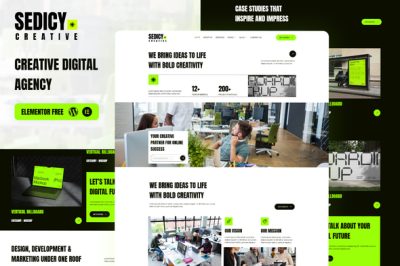 Sedicy - Creative Digital Agency Elementor Template Kit