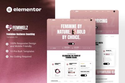 Femmelz - Feminime Business Coaching Elementor Template Kit