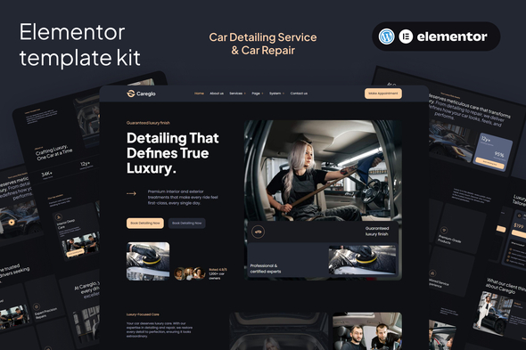 Careglo - Car Detailing Service & Car Repair Elementor Template Kit Careglo - Car Detailing Service & Car Repair Elementor Template Kit