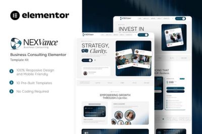 Nexvance - Business Consulting Elementor Template Kit