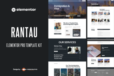 Rantau - Immigration & Visa Consulting Elementor Pro Template Kit