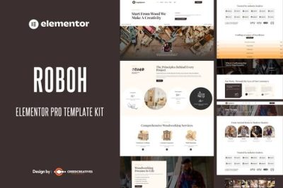 Roboh - Carpenter & Custom Furniture Elementor Pro Template Kit