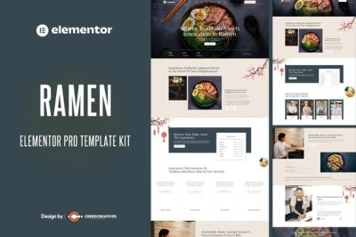 Ramen - Japanese Restaurant Elementor Pro Template Kit