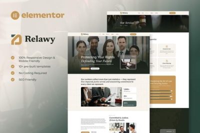 Relawy - Law Firm & Attorney Elementor Template Kit