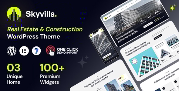 Skyvilla - Real Estate & Construction Group WordPress Theme Skyvilla - Real Estate & Construction Group WordPress Theme