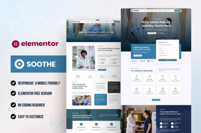 Soothe - Medical & Healthcare Elementor Template Kit