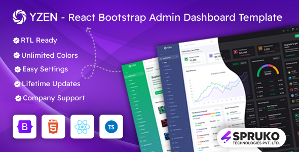 Yzen - TypeScript React Admin Dashboard Bootstrap Template Yzen - TypeScript React Admin Dashboard Bootstrap Template