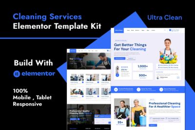 Ultraclean - Cleaning Services Elementor Template Kit