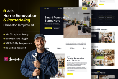 Upfix – Home Renovation & Remodeling Elementor Template Kit