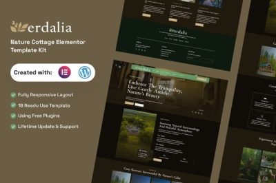 Verdalia - Nature Cottage Elementor Template Kit