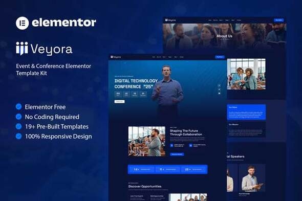 Veyora - Event & Conference Elementor Template Kit Veyora - Event & Conference Elementor Template Kit