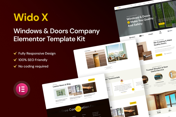 Widox - Windows & Doors Company Elementor Template Kit Widox - Windows & Doors Company Elementor Template Kit