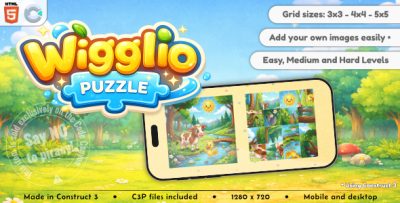 Wigglio Puzzle - HTML5 Puzzle game