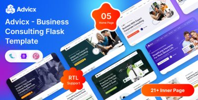 Advicx - Flask Business Consulting Template