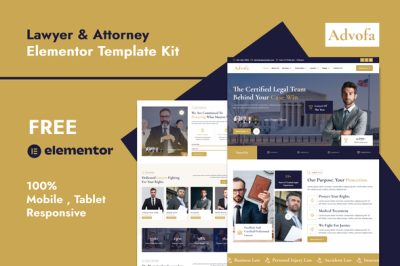 Advofa - Lawyer & Attorney Service Elementor Template Kit