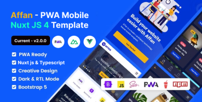 Affan - PWA Mobile Template