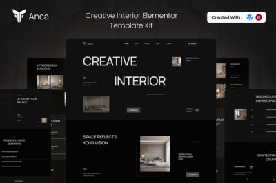 Anca - Creative Interior Elementor Template Kit