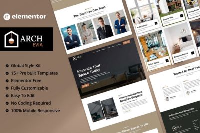 Archevia - Interior & Architecture Elementor Template Kit