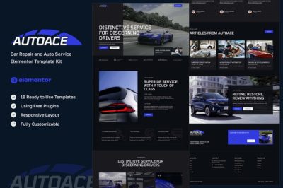 Autoace - Car Repair & Auto Service Elementor Template Kit