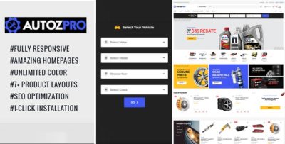 Autozpro- Premium Auto Parts  Shopify Theme
