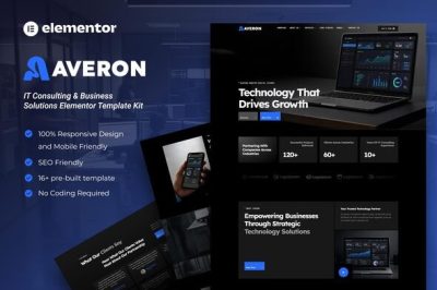 Averon - IT Consulting & Business Solutions Elementor Template Kit