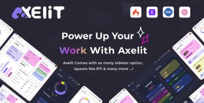 Axelit Codeigniter 4 Admin Dashboard Template