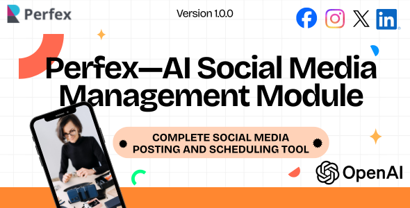 FlexSocial - Perfex AI Social Media Management and Marketing Module FlexSocial - Perfex AI Social Media Management and Marketing Module
