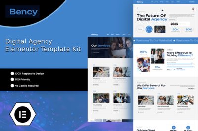 Bency - Digital Agency Elementor Template Kit
