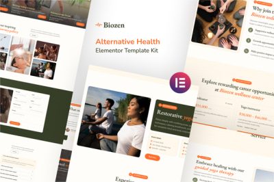 Biozen - Alternative Health Elementor Template Kit