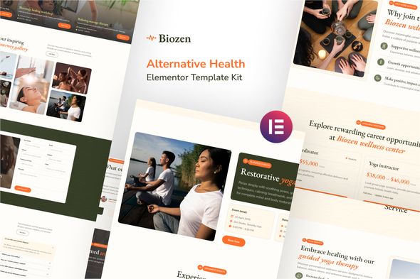 Biozen - Alternative Health Elementor Template Kit Biozen - Alternative Health Elementor Template Kit