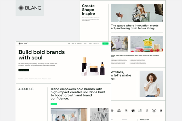 Blanq - Creative Digital Agency Template Kit Blanq - Creative Digital Agency Template Kit