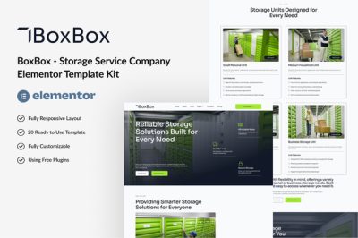 BoxBox - Storage Service Company Elementor Template Kits