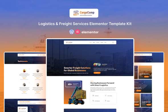 CargoComp - Logistic & Freight Services Elementor Template Kit CargoComp - Logistic & Freight Services Elementor Template Kit