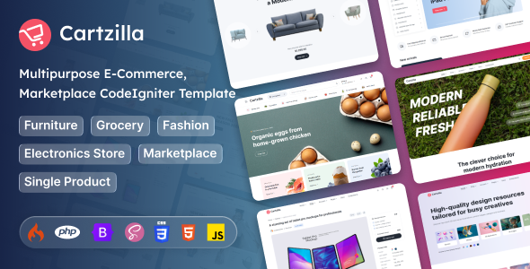 Cartzilla - CodeIgniter Multipurpose E-Commerce Template Cartzilla - CodeIgniter Multipurpose E-Commerce Template