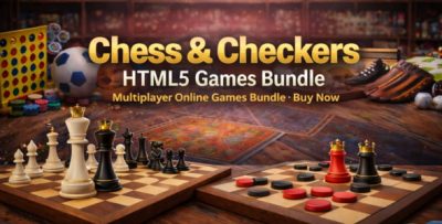 Chess and Checkers HTML5 Multiplayer Games Bundle