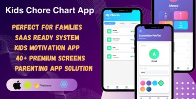 ChoreQuest – Kids Chore Chart & Allowance Tracker SaaS | React Native (IOS & Android)