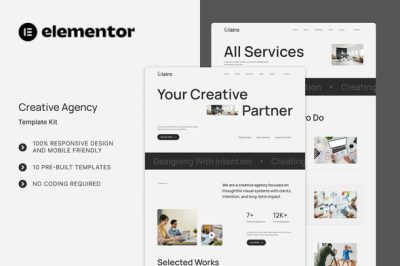 Clairo - Creative Agency Elementor Template Kit