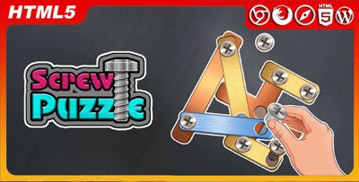 Screw Puzzle - HTML5 Game For Website(Included HTML5 Only)