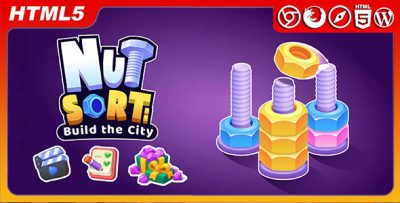Nut Sort - HTML5 Game For Website(Included HTML5 Only)