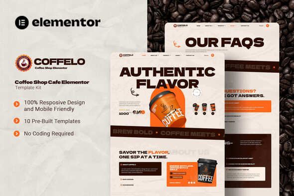 Coffelo - Coffee Shop Cafe Elementor Template Kit Coffelo - Coffee Shop Cafe Elementor Template Kit