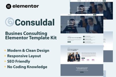 Consuldal - Busines Consulting Elementor Template Kit