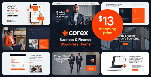 Corex - Financial Advisor & Business Multipurpose WordPress Theme Corex - Financial Advisor & Business Multipurpose WordPress Theme