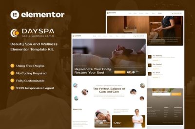 Dayspa – Beauty Spa & Wellness Elementor Template Kit