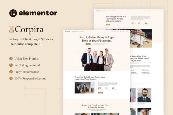 Corpira - Notary Public & Legal Service Elementor Template Kit Corpira - Notary Public & Legal Service Elementor Template Kit
