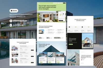 Domix - Real Estate & Property Investment Elementor Template Kit