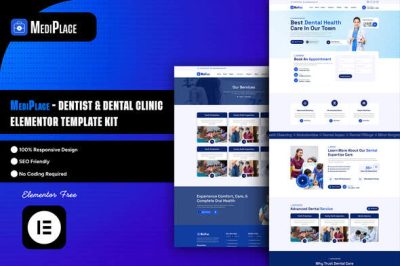MediPlace - Dentist & Dental Clinic Elementor Template Kit