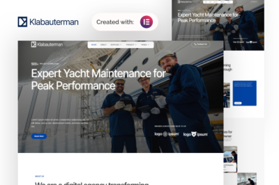 Klabauterman – Boat & Yacht Repair Service Elementor Template Kit